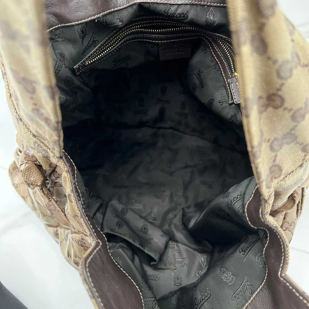 Gucci GG Crystal Canvas Handbag - image 4