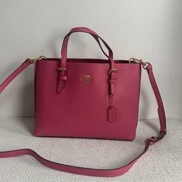 COACH Mollie Tote Bag 25 Red - image 1
