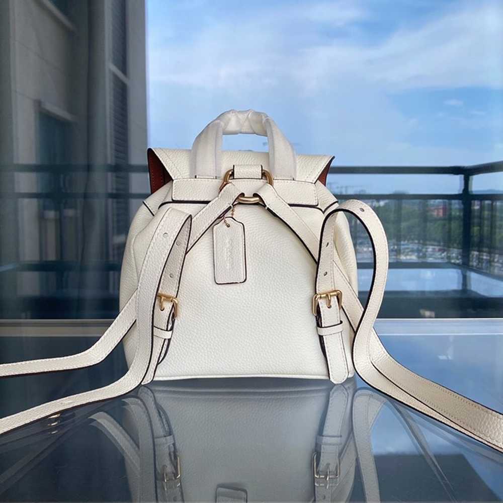 Coach Pennie White drawstring Backpack - image 3