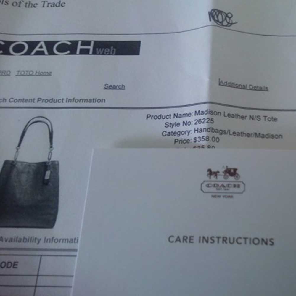 Coach Madison N/S Tote - image 10