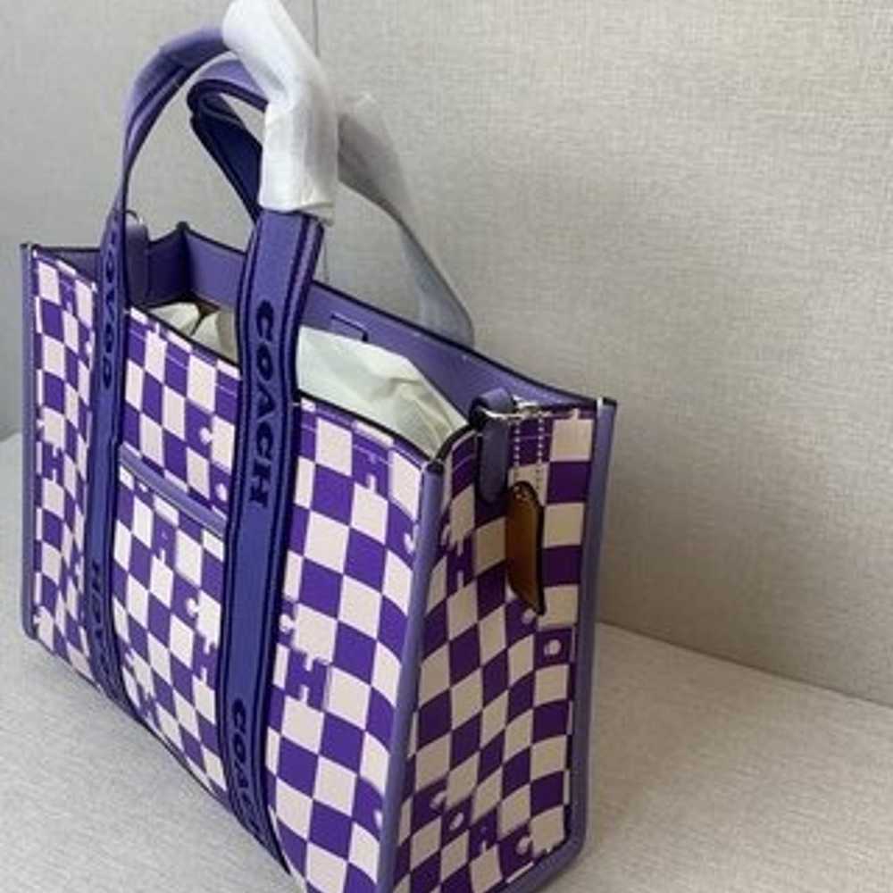 COACH Smith Tote Bag With Checkerboard Print - image 5