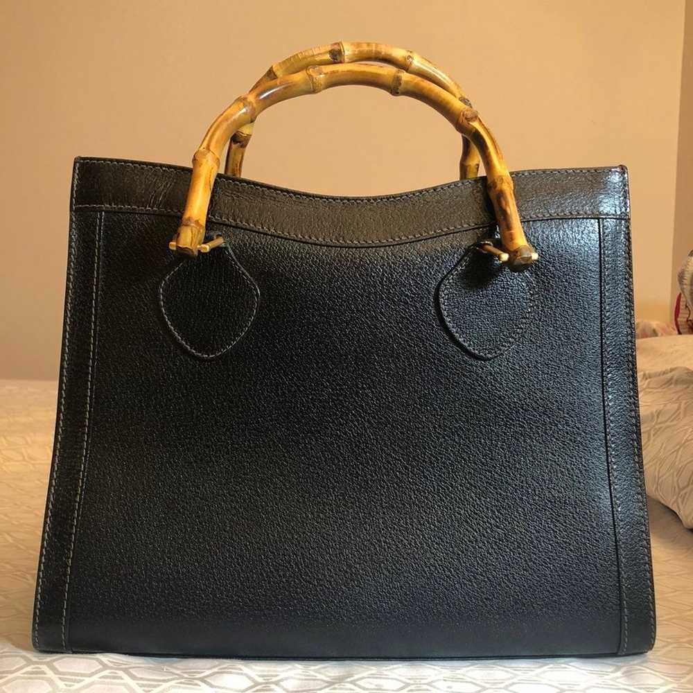 Authentic Vintage Gucci Diana Bamboo Tote - image 1