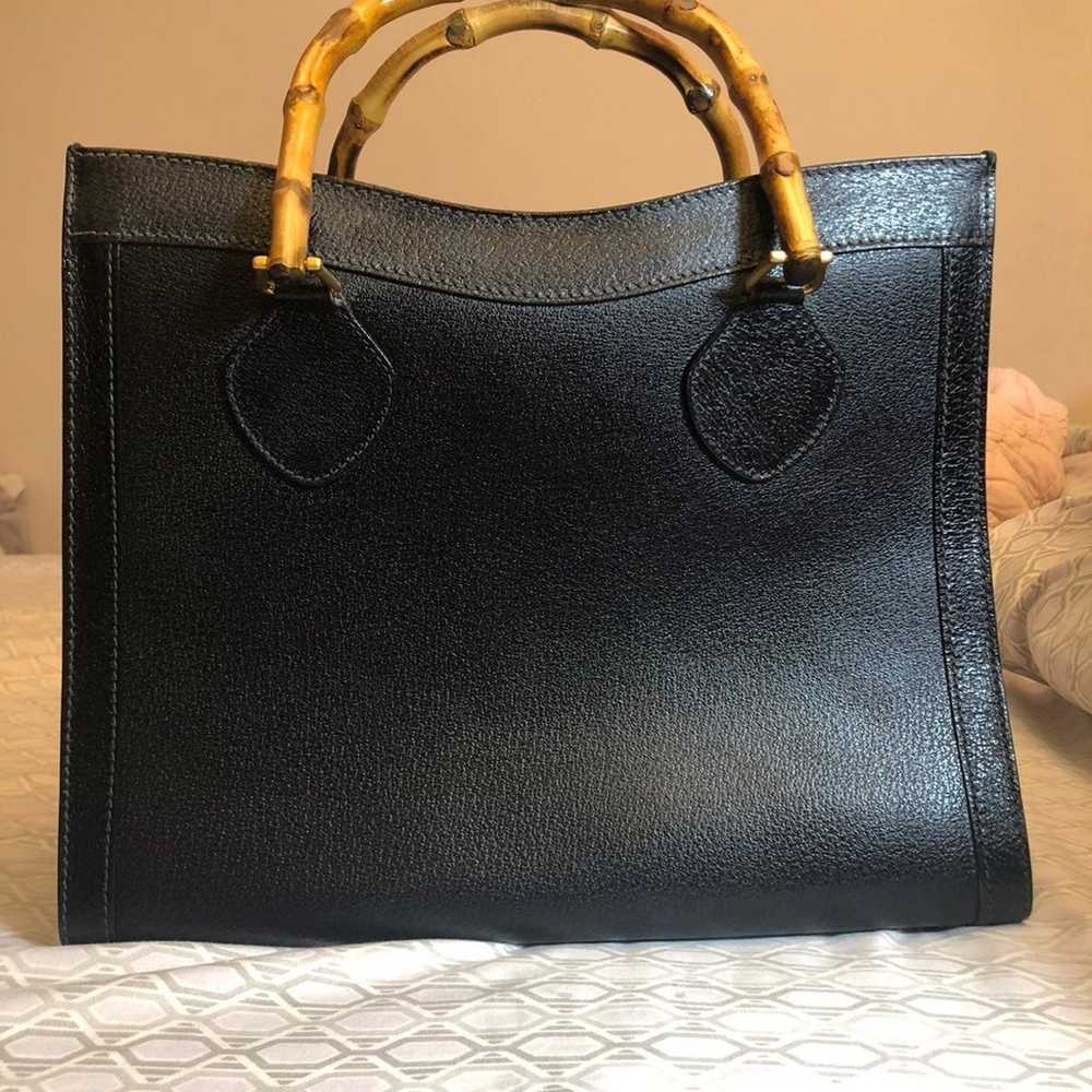 Authentic Vintage Gucci Diana Bamboo Tote - image 4