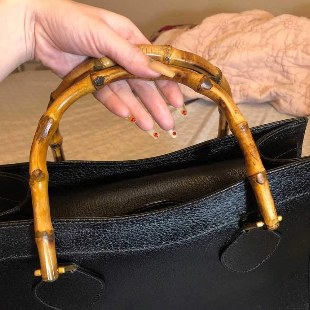 Authentic Vintage Gucci Diana Bamboo Tote - image 7