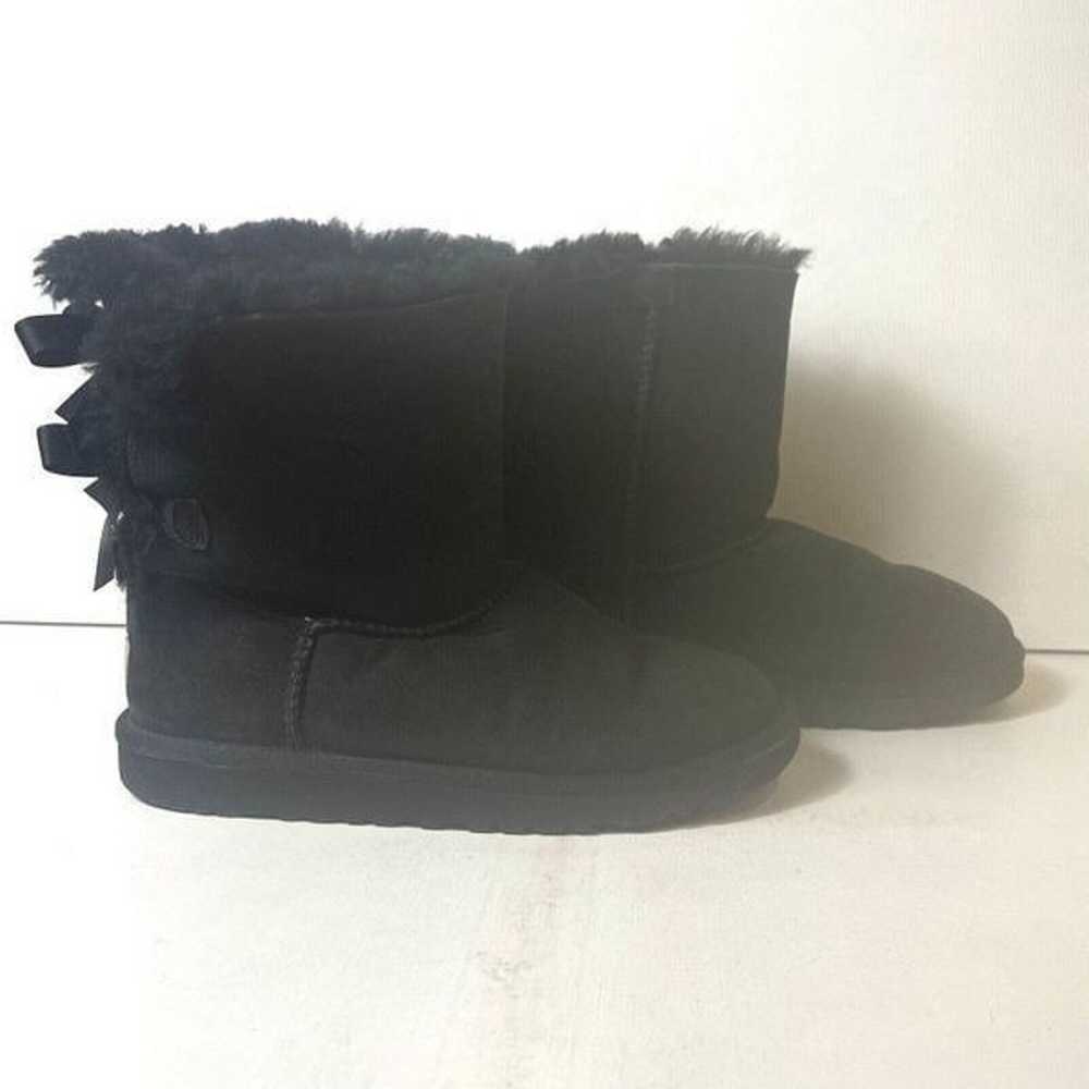 Ugg Australia Boots Black Suede Women 5 Sheepskin… - image 3
