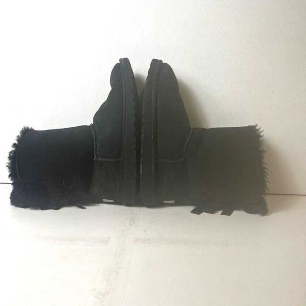 Ugg Australia Boots Black Suede Women 5 Sheepskin… - image 4