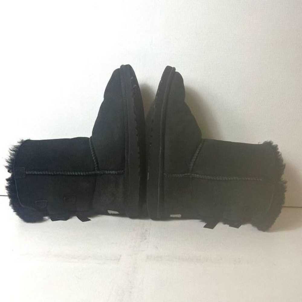 Ugg Australia Boots Black Suede Women 5 Sheepskin… - image 5