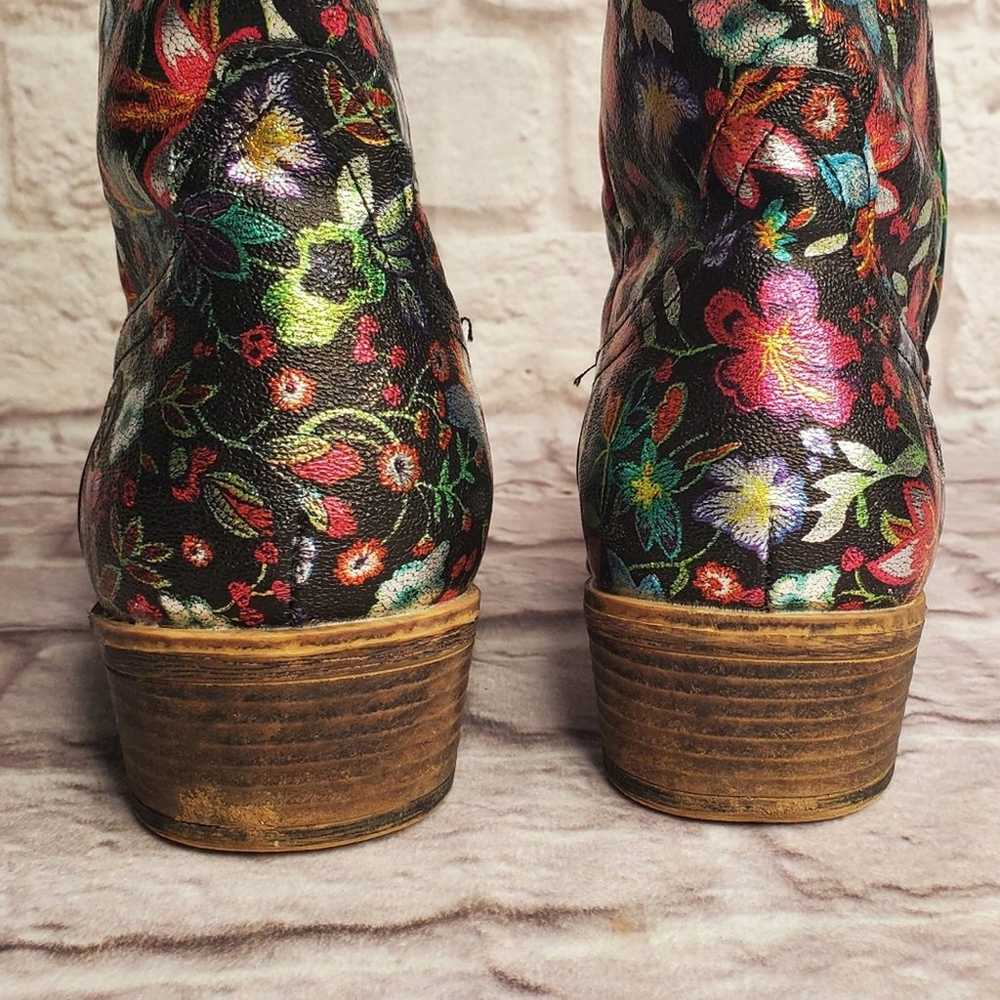 Roper Ingrid floral cowgirl boots size 10 women's… - image 6