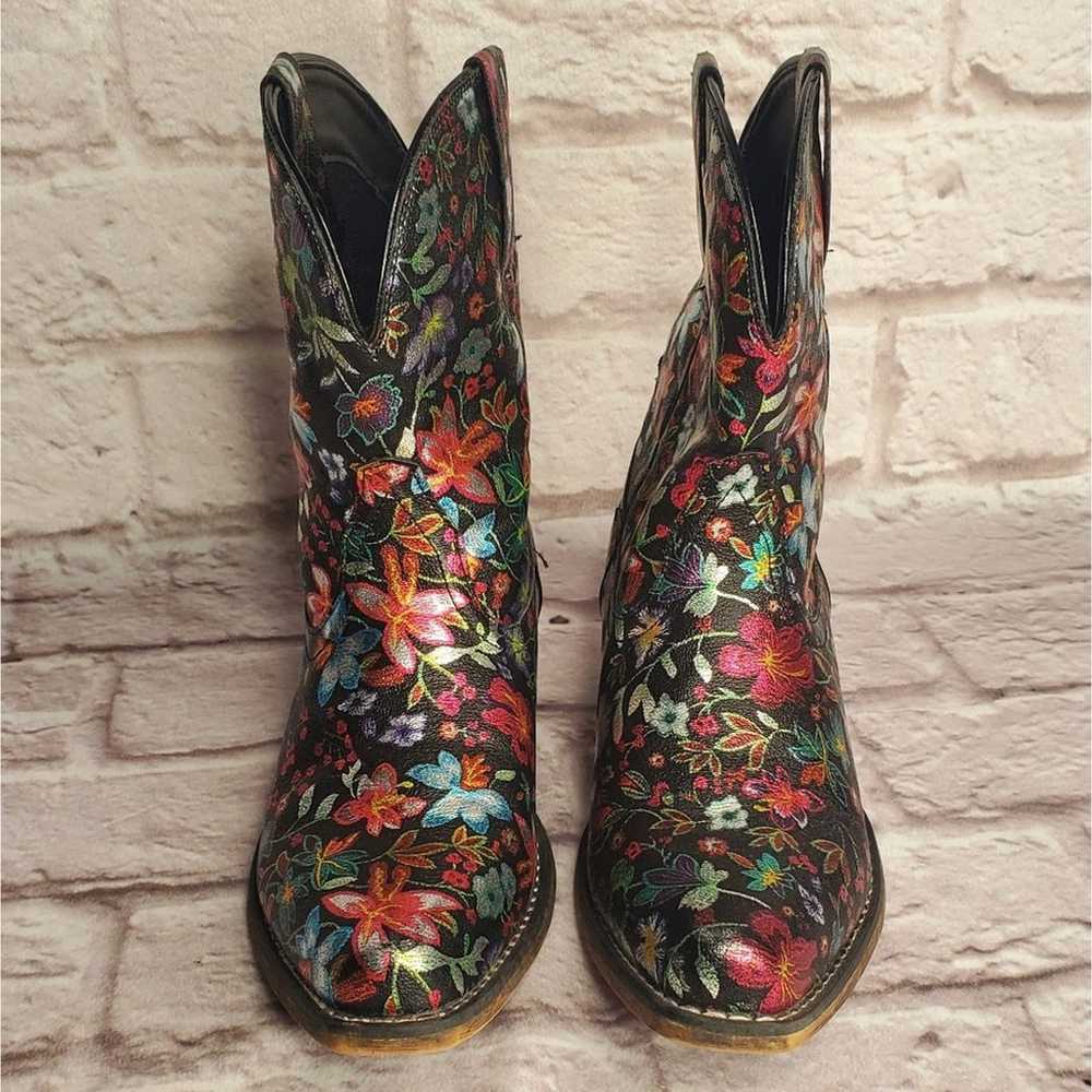 Roper Ingrid floral cowgirl boots size 10 women's… - image 7