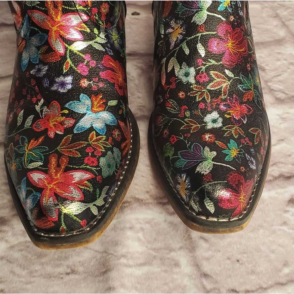 Roper Ingrid floral cowgirl boots size 10 women's… - image 8