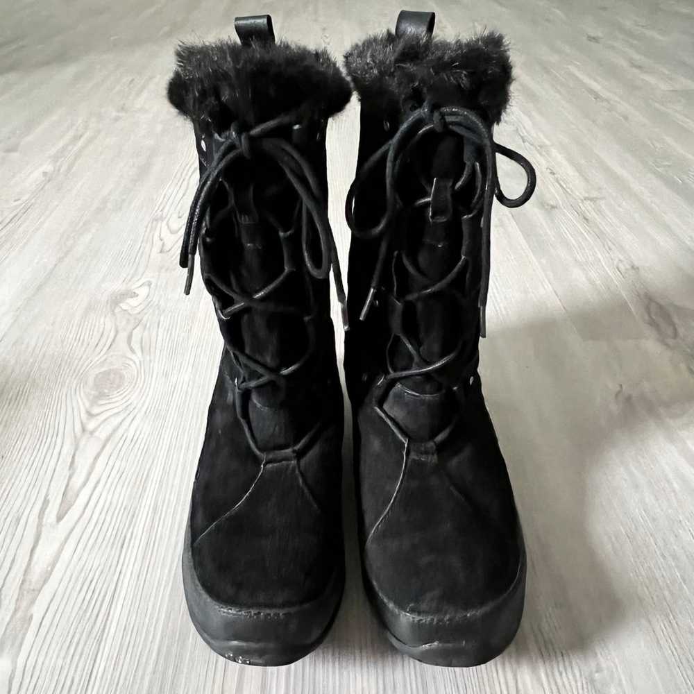 The North Face Abby IV Black Waterproof Suede Win… - image 2