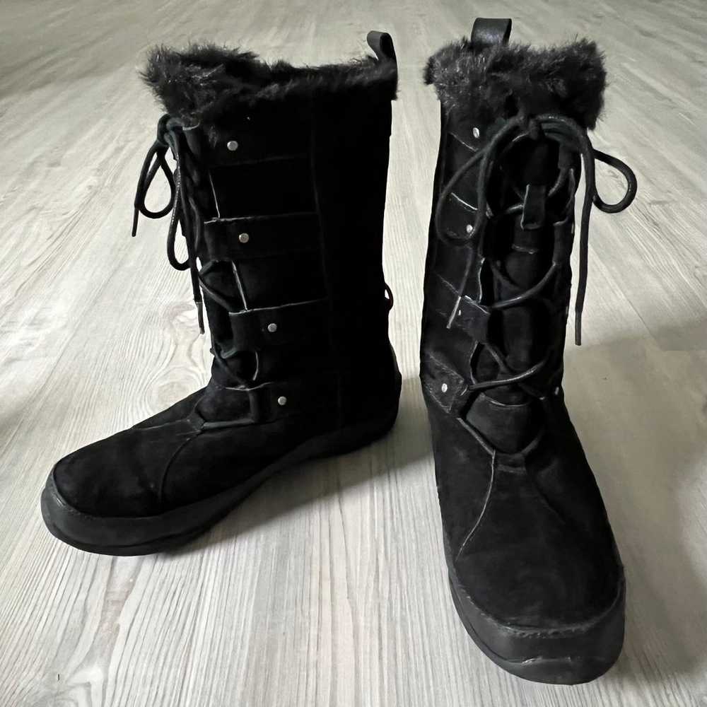 The North Face Abby IV Black Waterproof Suede Win… - image 3