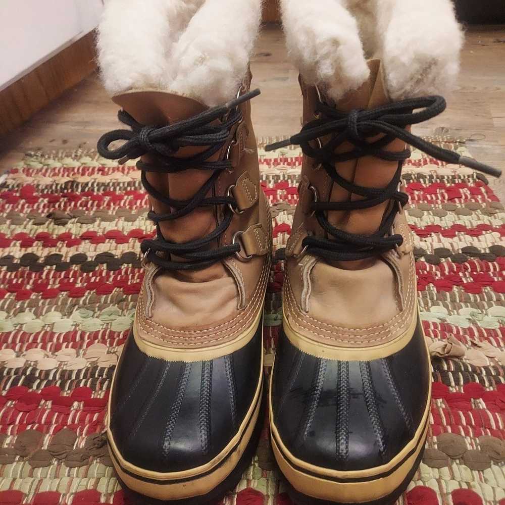 Gently used Sorrel Waterproof winter boots. - image 1