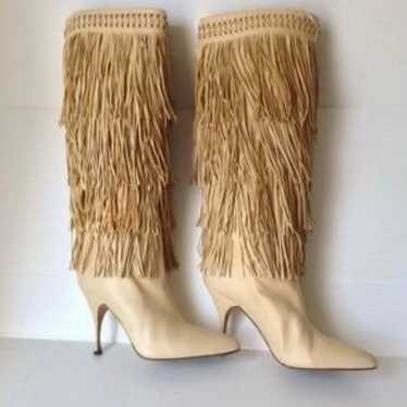 Brian Atwood fringe boots - image 1