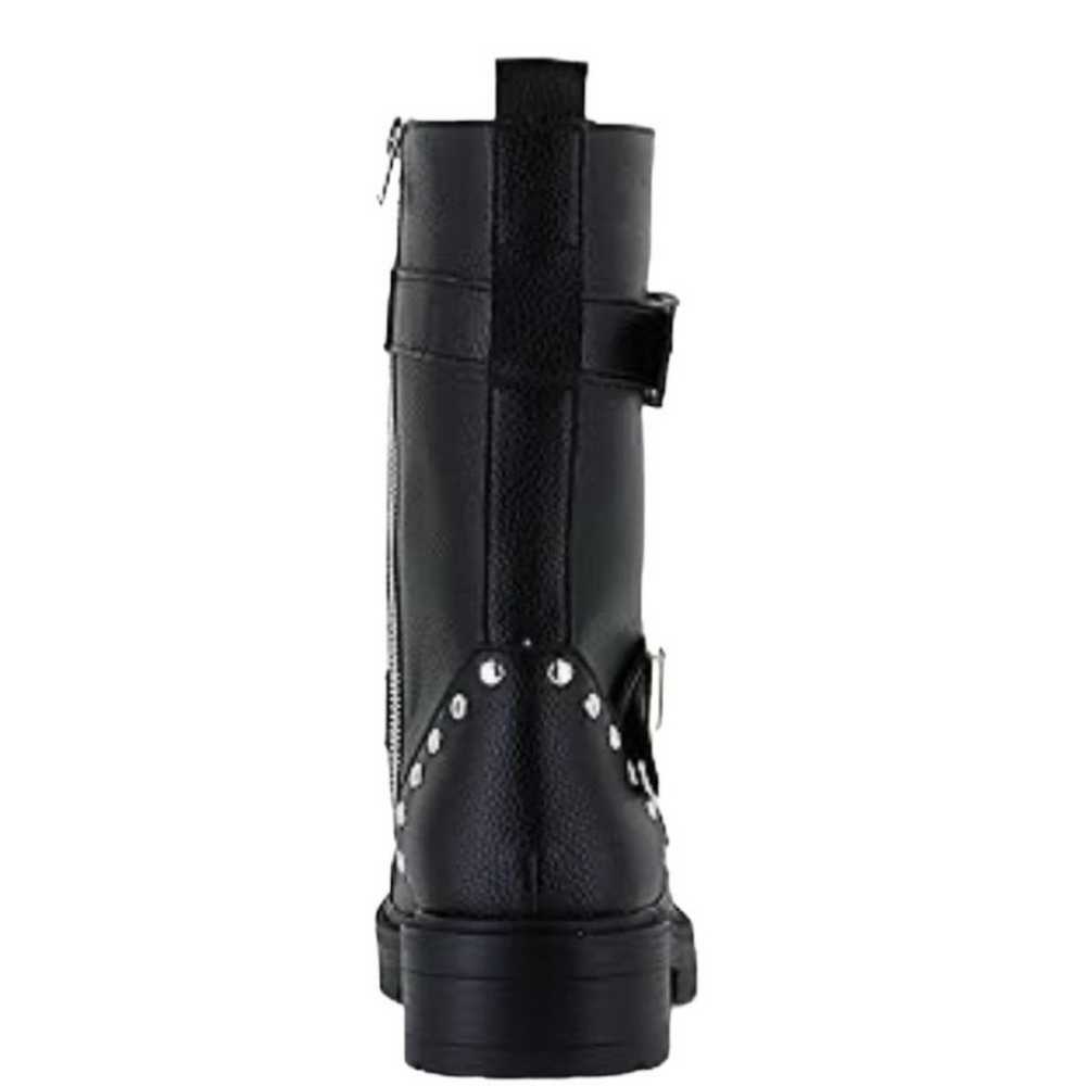 Seven7 Studded Buckle Strap Combat Boots Vegan Le… - image 3