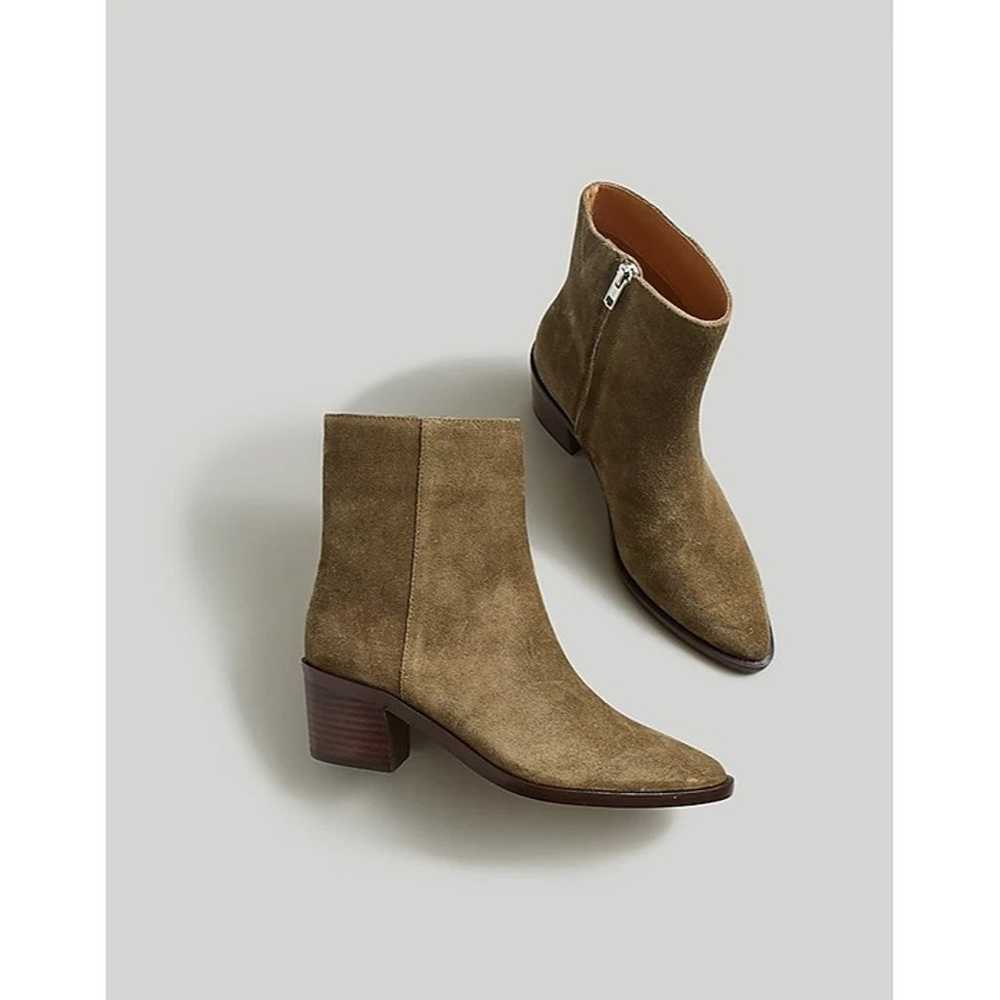Madewell The Darcy Ankle Boot in Burnt Olive Suede - image 1
