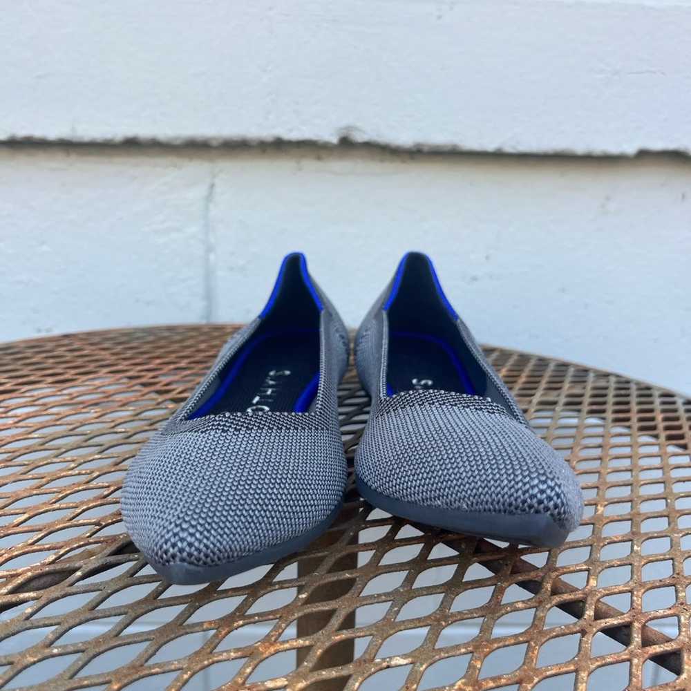 Rothy’s The Point Gray Black Halo Flats Ballet Sl… - image 5