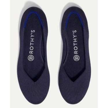 Rothy’s The Round Toe Flat 7 Navy Blue Solid - image 1