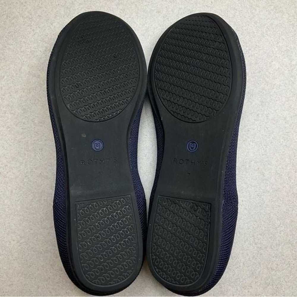 Rothy’s The Round Toe Flat 7 Navy Blue Solid - image 7