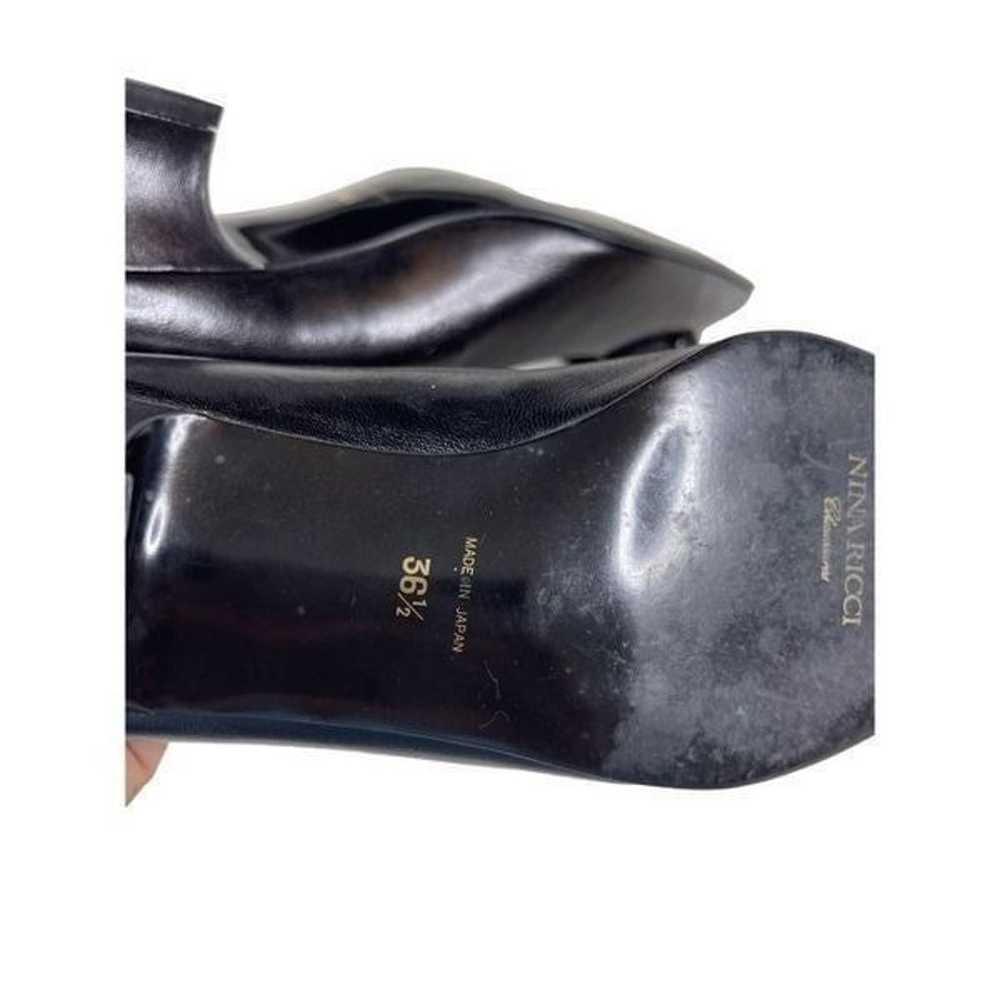 Nina Ricci Women's Black Genuine Leather Pumps He… - image 10