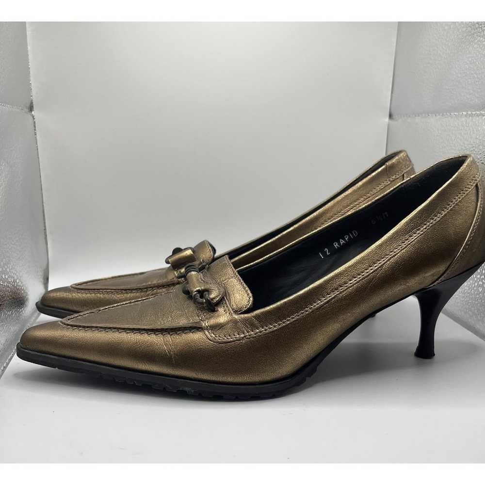 Donald J Pliner Couture Gold Leather Heels 6.5 - image 7