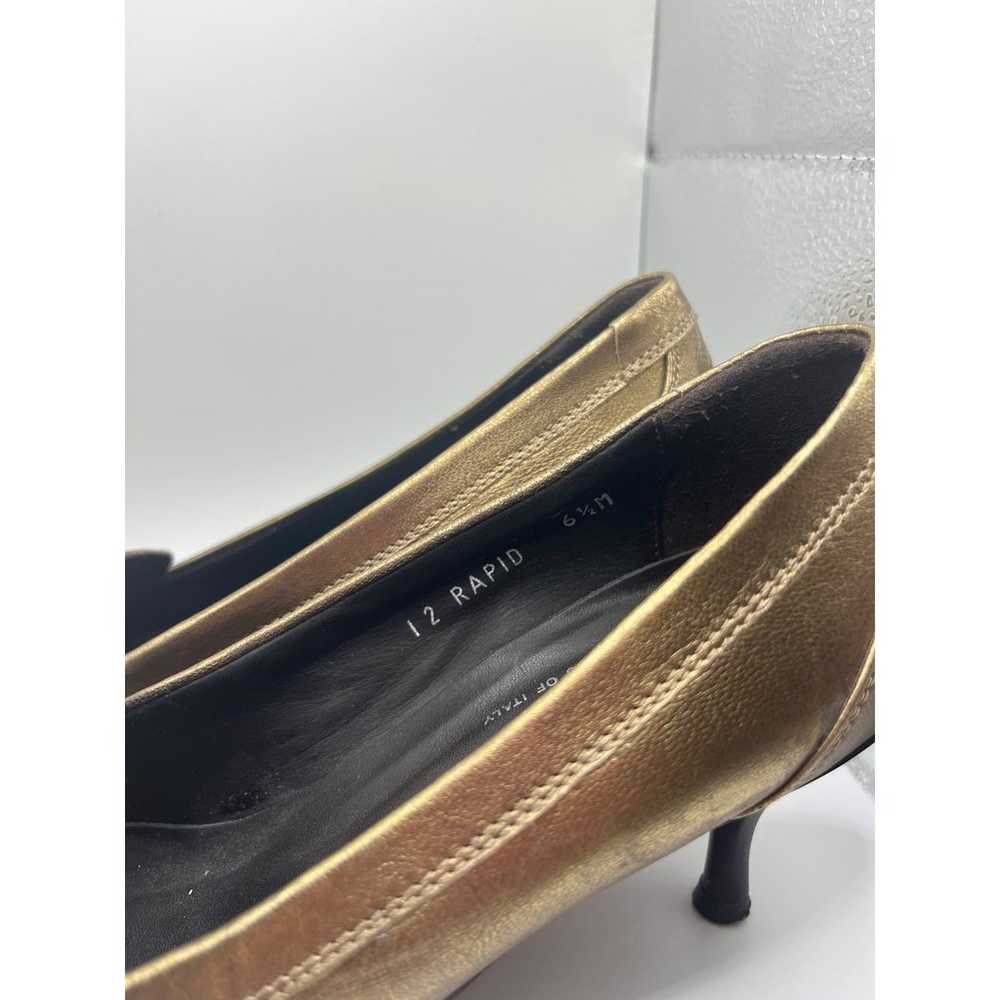Donald J Pliner Couture Gold Leather Heels 6.5 - image 8