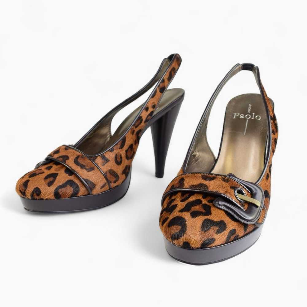 Linea Paolo ✦ Vintage Cheetah Print Heels - image 4