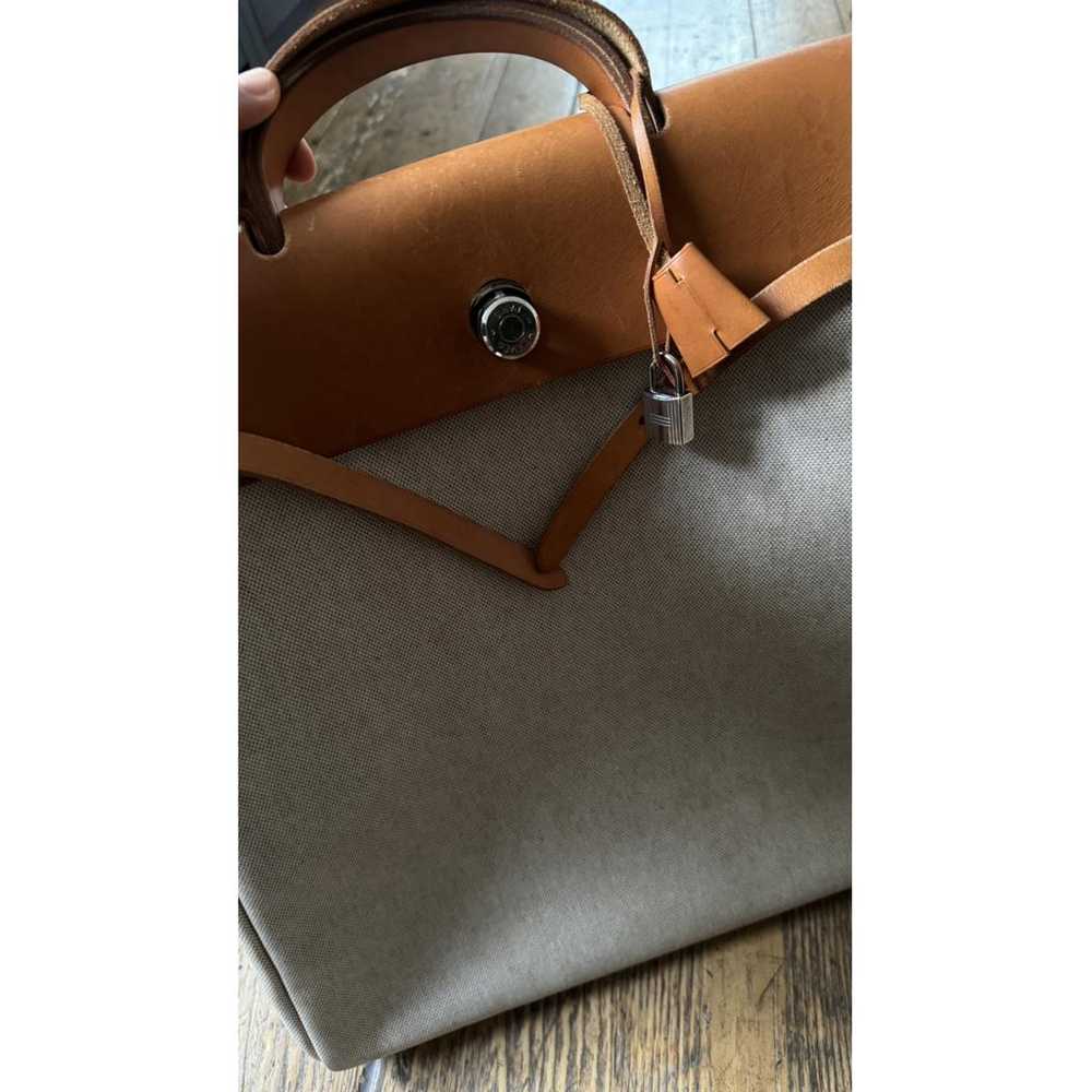 Hermès Herbag cloth handbag - image 8