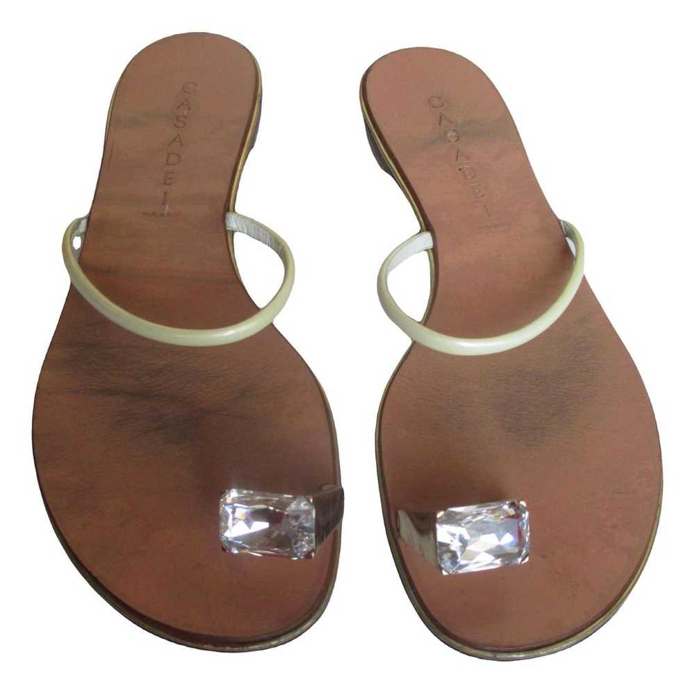 Casadei Patent leather flip flops - image 1