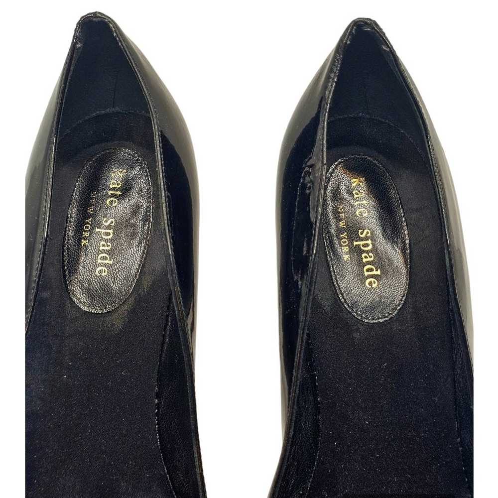 Kate Spade Black Patent Leather High Heel Pump wi… - image 10