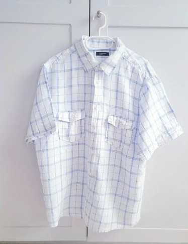 Cedar Wood State 100% linen shirt Vintage lattice 