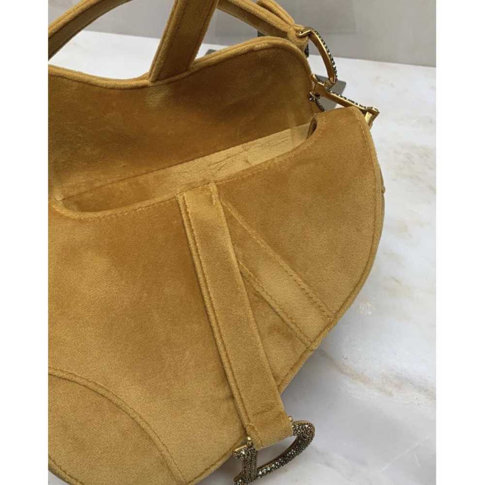 Dior Saddle velvet handbag - image 6