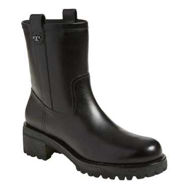 Tory Burch Leather biker boots - image 1