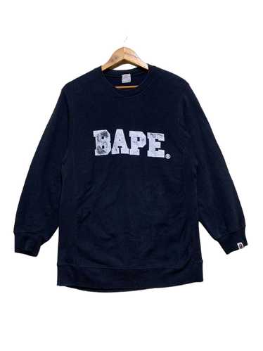 Bape 🔥VTG BAPE SCRIPT LOGO CREWNECK SWEATSHIRTS - image 1