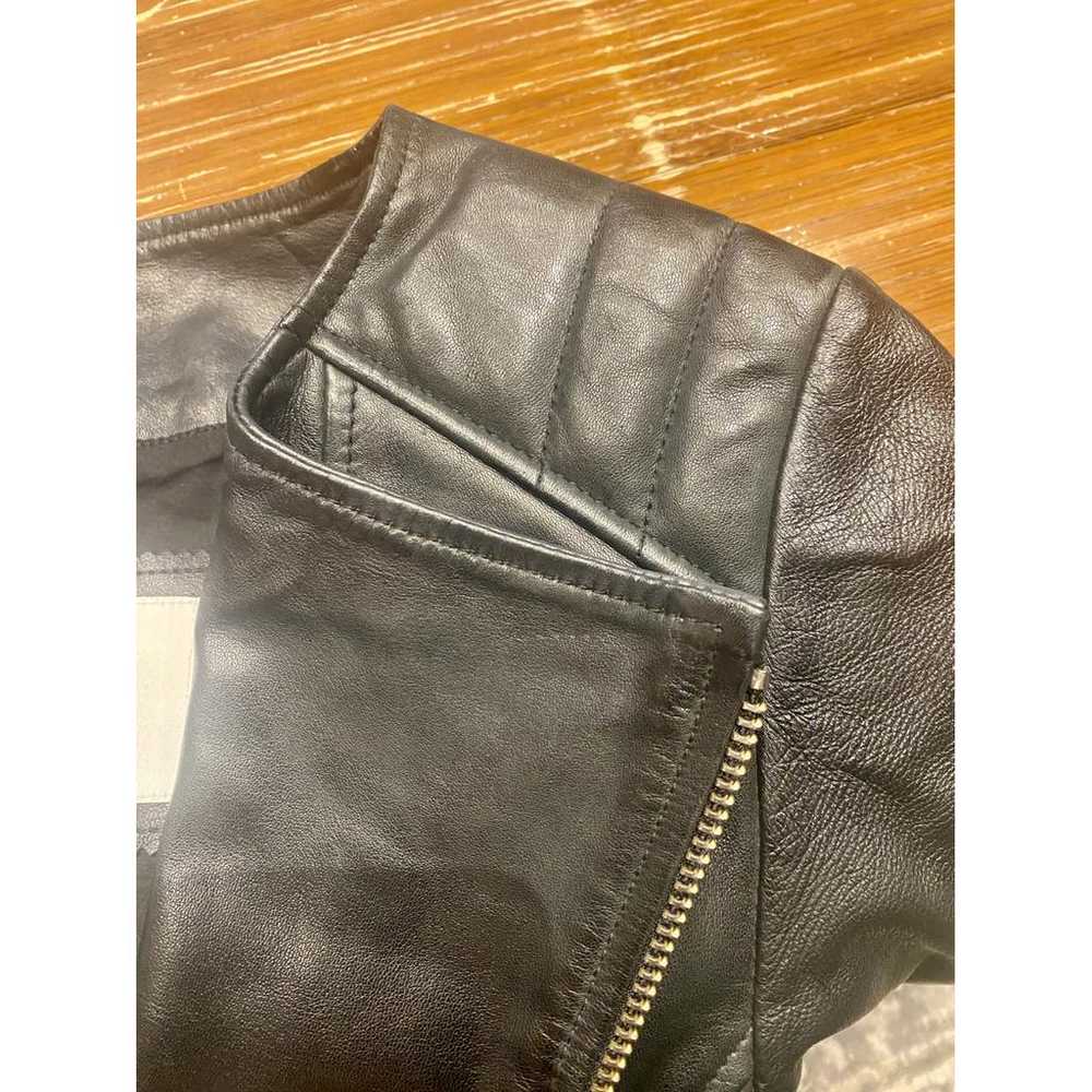 Shine Blossom Leather biker jacket - image 8