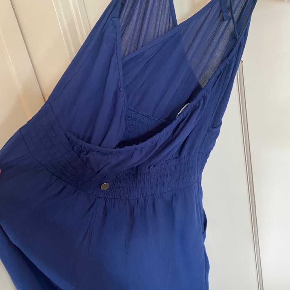Prana navy blue halter jumpsuit size medium. - image 5