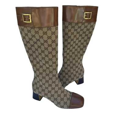 Gucci Cloth riding boots