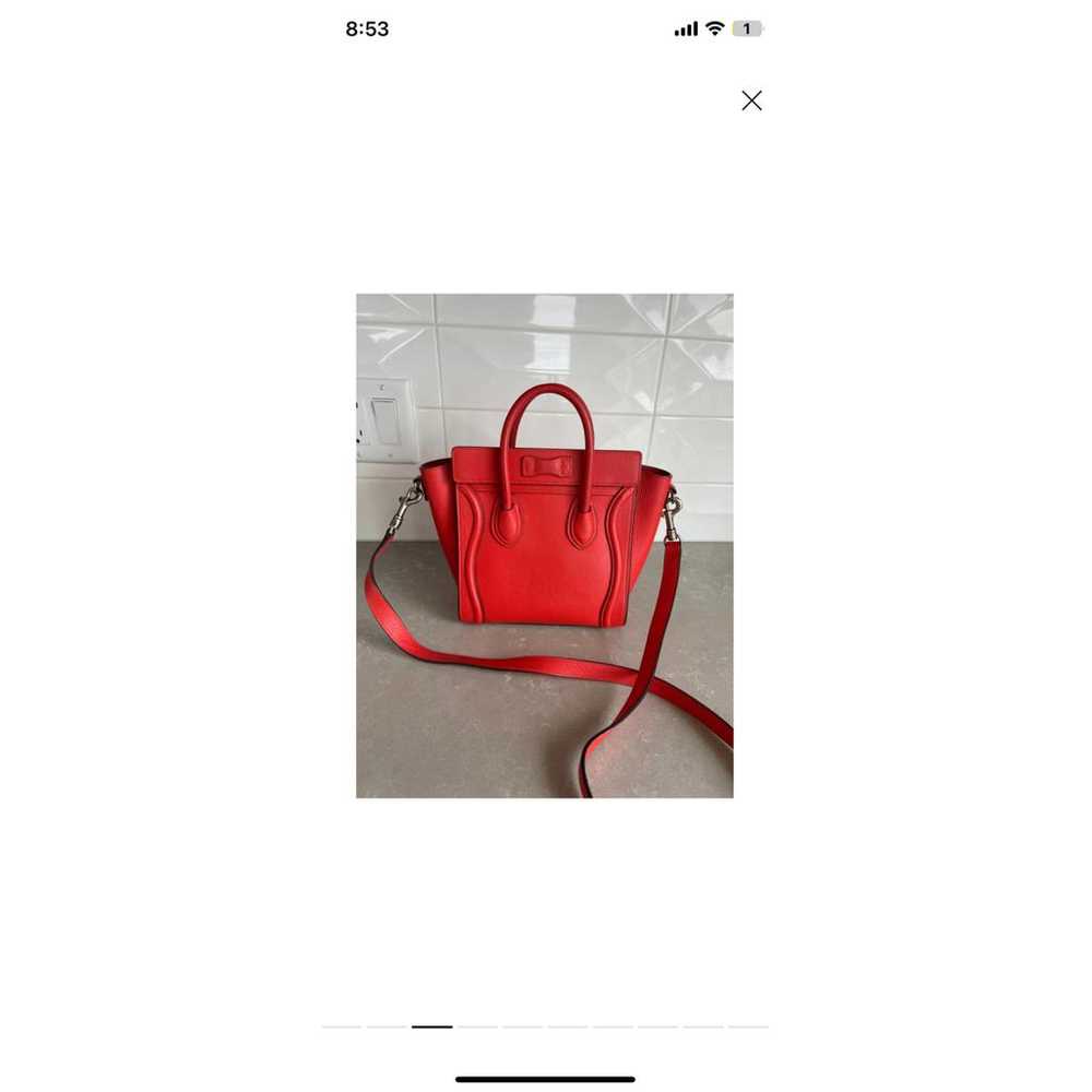 Celine Luggage leather mini bag - image 6