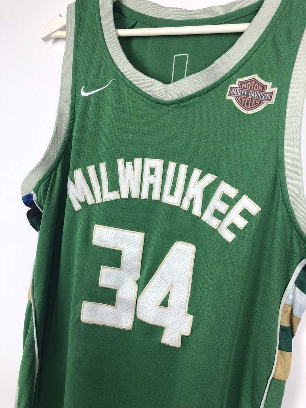 NBA × Nike × Vintage Nike x NBA Milwaukee 34 Jers… - image 3