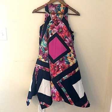 Muse sleeveless midi dress boho multicolored flor… - image 1