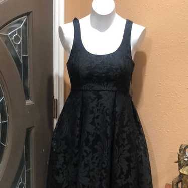 Lulus black lace open back dress