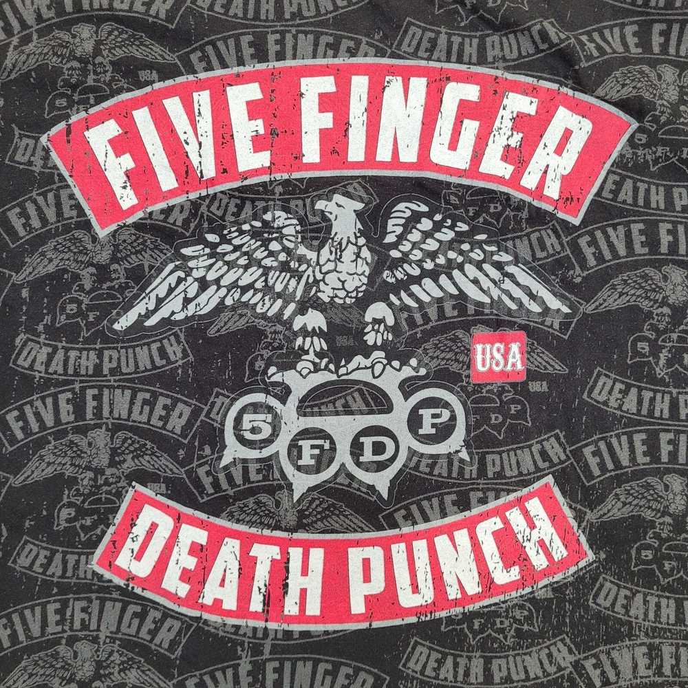 Hanes 5FDP Five-Finger-Death-Punch Band Shirt XL-… - image 3