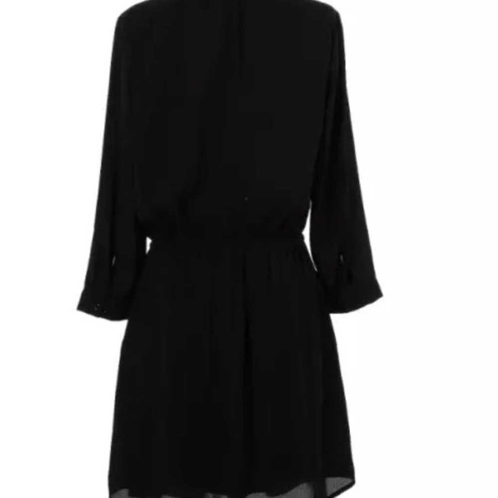 DR2 Black Long-Sleeve Mini Shirt Dress - L - image 2