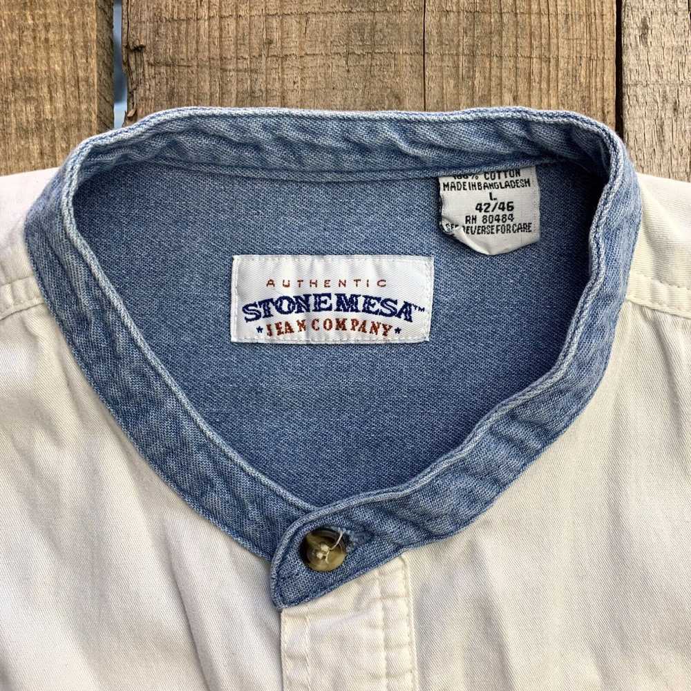 Vintage Stone Mesa Jean Company Button Up Mens Sh… - image 2