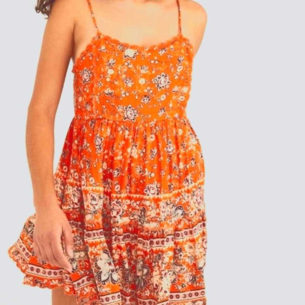 Urban Outfitters Hanna Medium Orange floral Babyd… - image 1