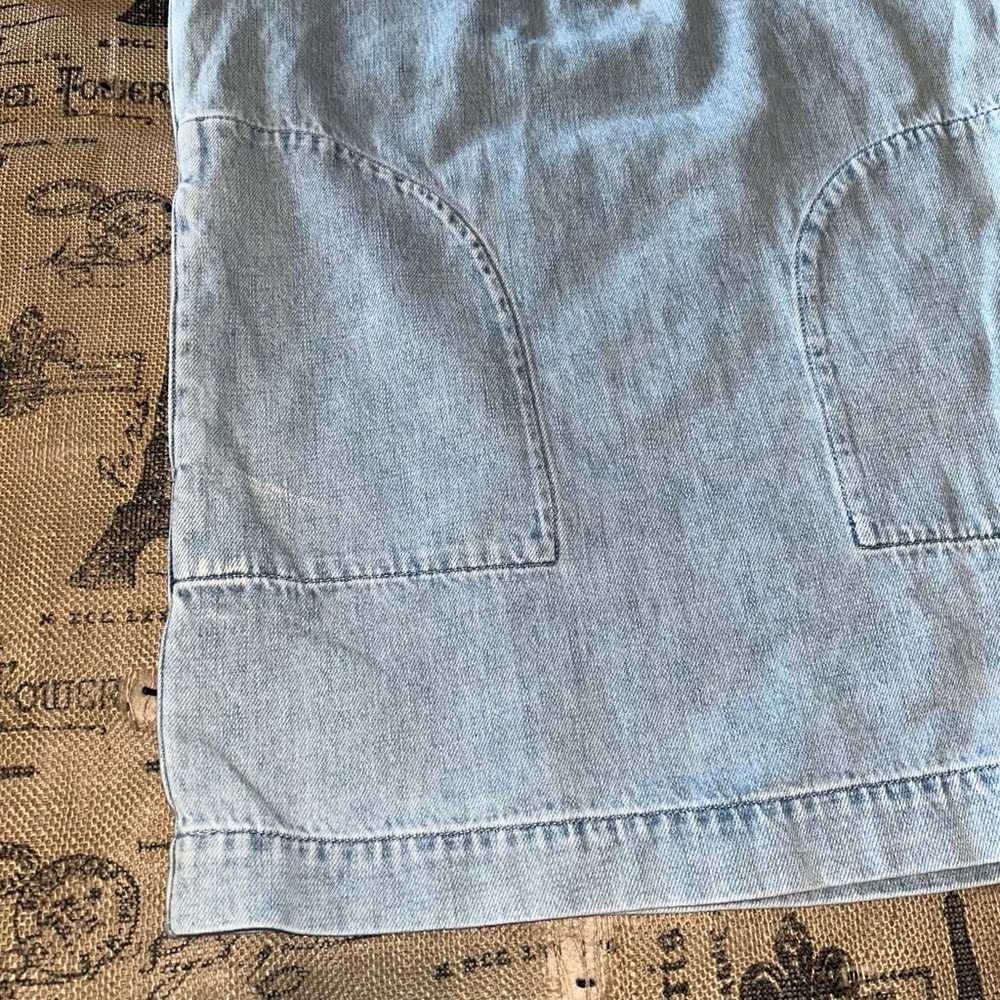 Joie Carline Light Blue Wash Denim Mini Cotton Dr… - image 3