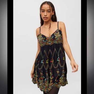 Urban Outfitters Jamie Embroider Babydoll Dress