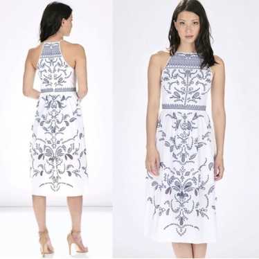 Parker | Alana Eyelet Midi Cotton Dress XS - image 1