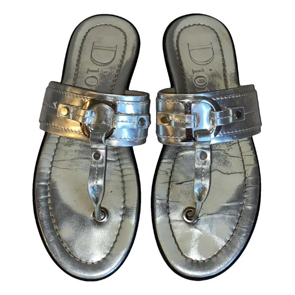 Dior Patent leather flip flops - image 1