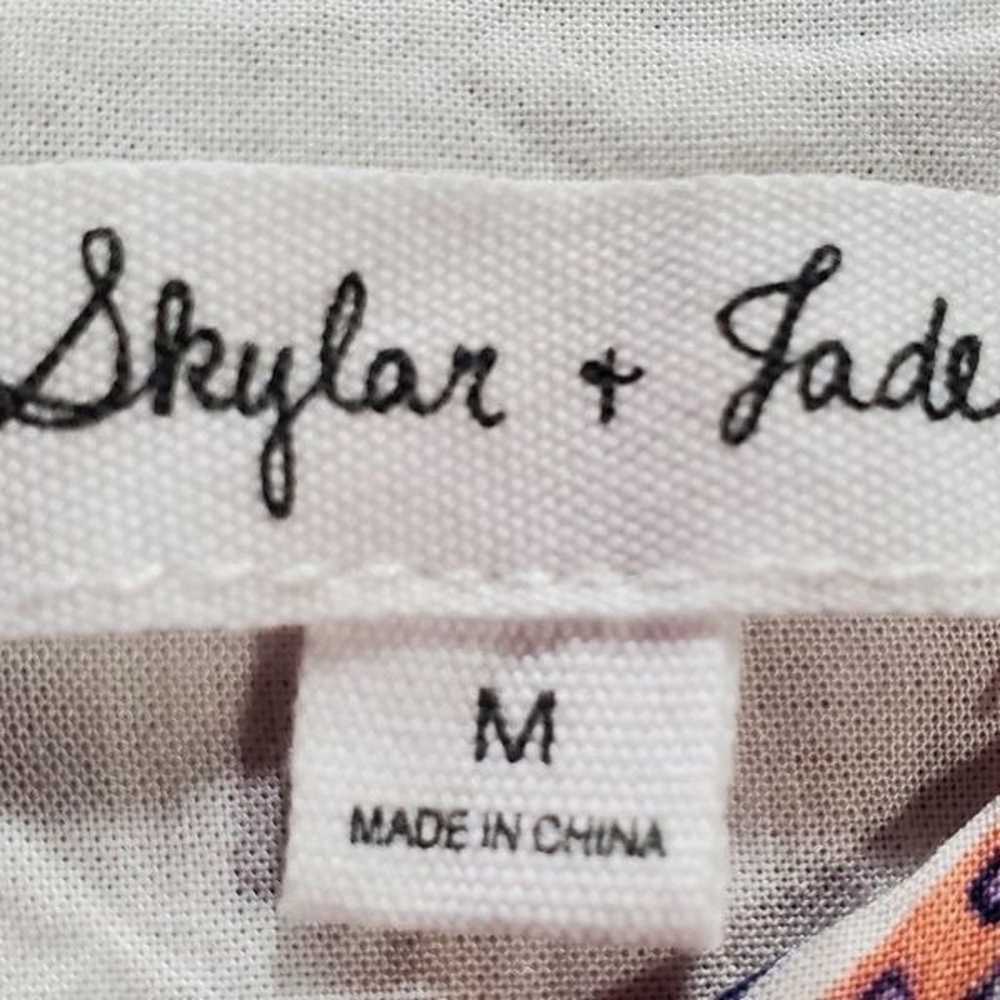 Skylar & Jade Ivory & Multicolored Print Sleevele… - image 9